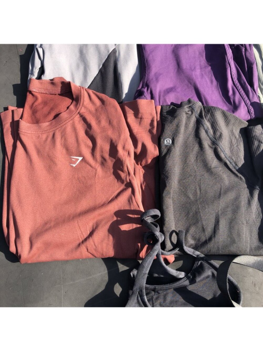 Lululemon & Gymshark Athletic Leggings Tops Sports Bra Mixed Sizes LOT OF 12 - Picture 6 of 11